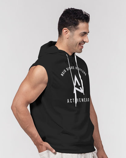 Noir Diore Kouture - Men's Black Sleeveless Hoodie