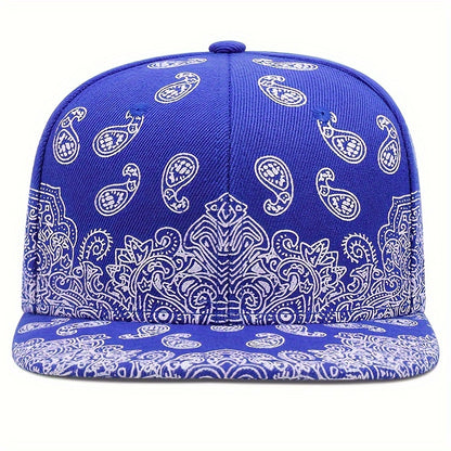 Paisley Print Snapback Hat