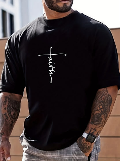 ''Faith'', Men's Casual Graphic Tee