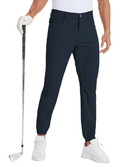 Men's Stretch Golf Jogger Pants with Pockets - Waterproof, Slim Fit