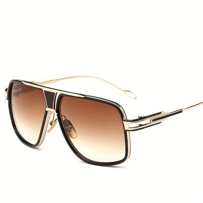 Men's Retro Aviator Sunglasses - Metal Frame