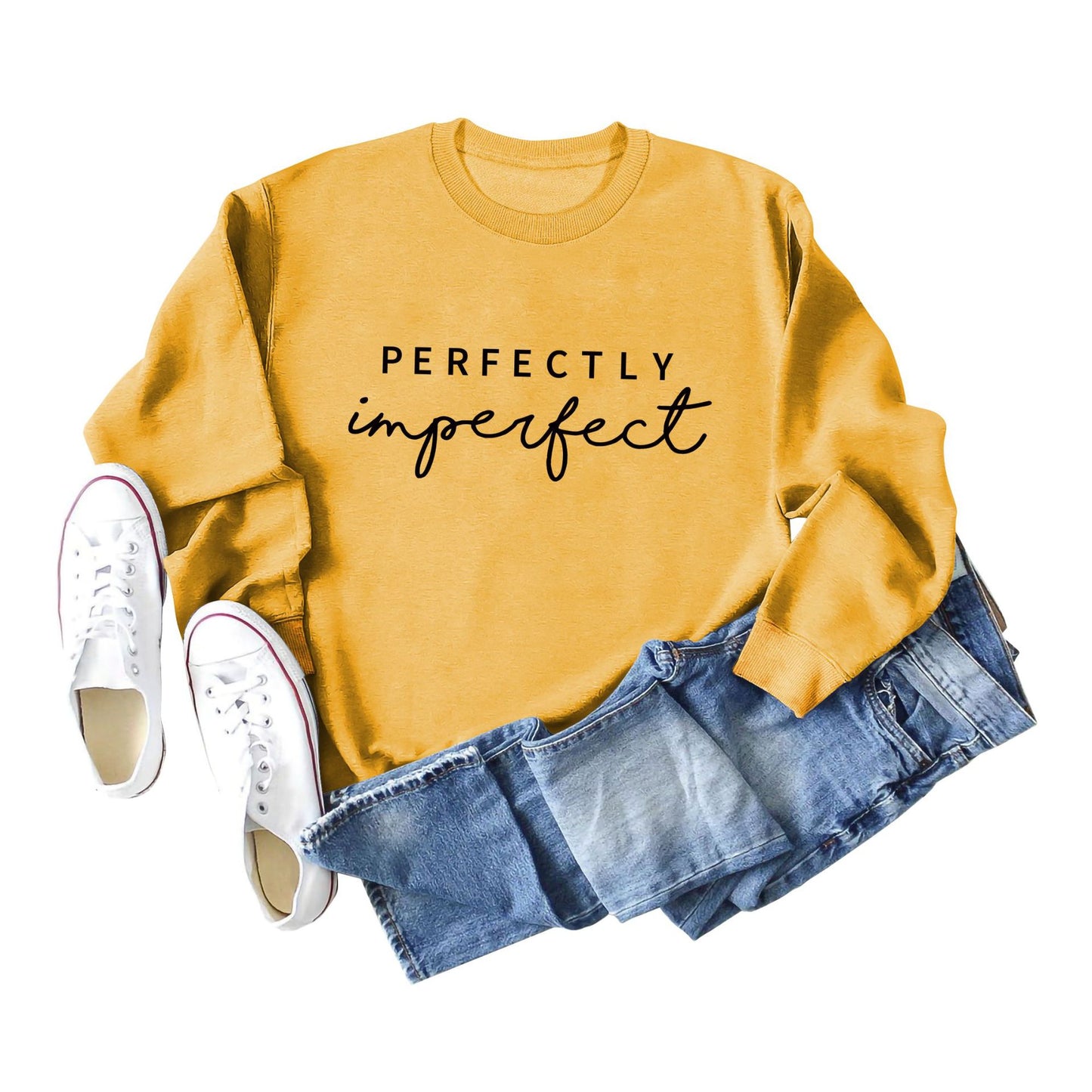 "PERFECTLY Imperfect" Women's Casual Pullover Sweater