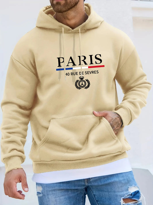 Men's PARIS Hooded Pullover Sweater