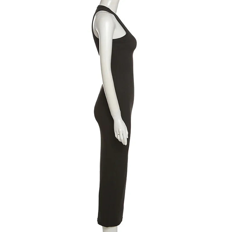 Women's Ribbed Knitted Maxi Dress