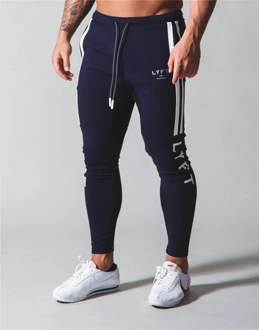 Men's Side Stripe Gym Training Joggers - Slim Fit