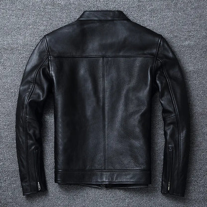 Cowhide Slim Fit Motorcycle Jacket