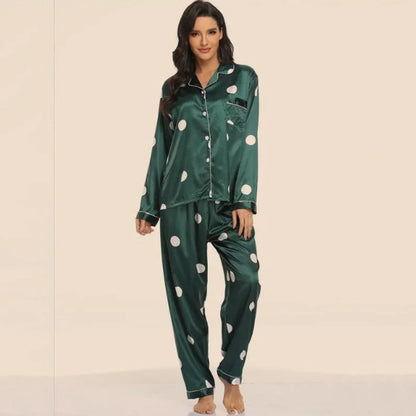 Women's Satin Pajamas Set