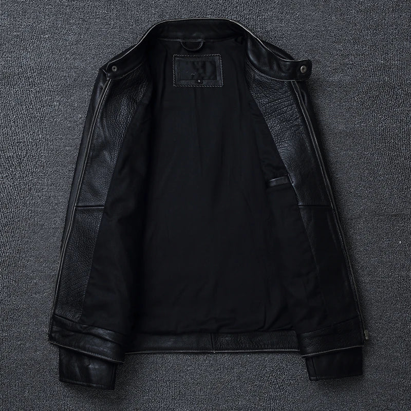 Cowhide Slim Fit Motorcycle Jacket