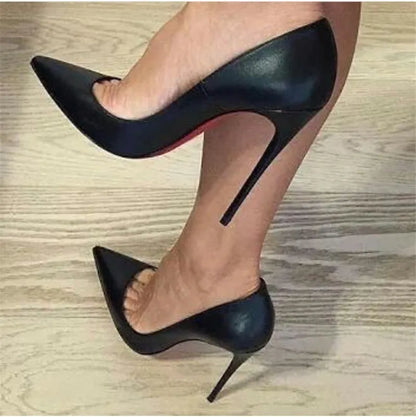 High Heel Stiletto Pumps - Black