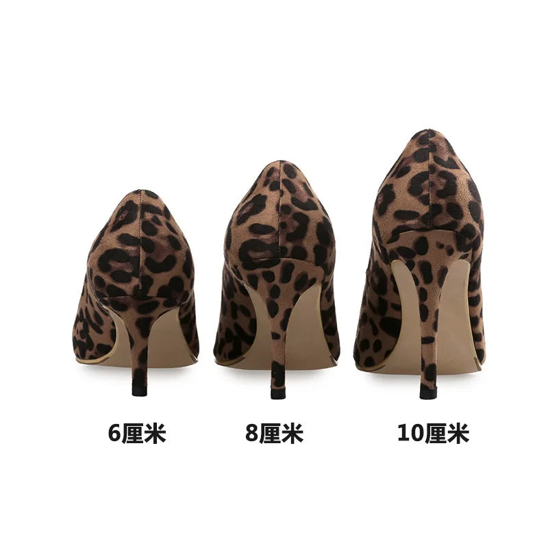 Women's Leopard Print High Heel Pumps