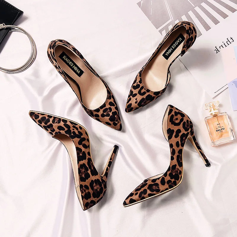 Women's Leopard Print High Heel Pumps