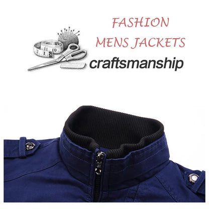 Men's Cargo Bomber Fashion Jacket - British Style