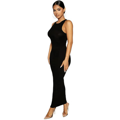 Women's Ribbed Knitted Maxi Dress