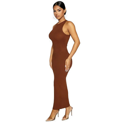 Women's Ribbed Knitted Maxi Dress