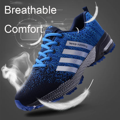 Men's Casual Sneakers - Mesh, Breathable