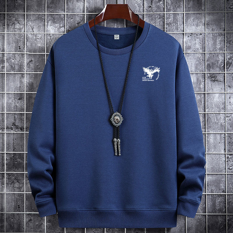 Men's Casual Round Neck Thermal Sweater