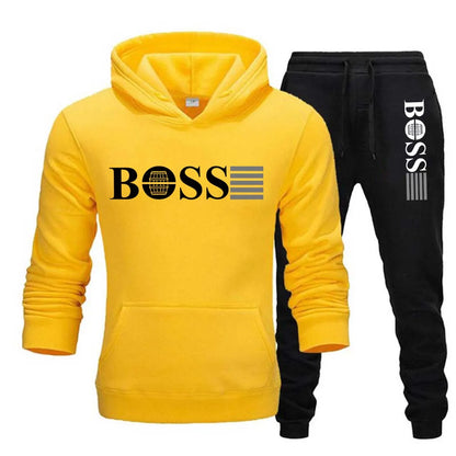 "BOSS Set" 2 Pc Set Hooded Tracksuit