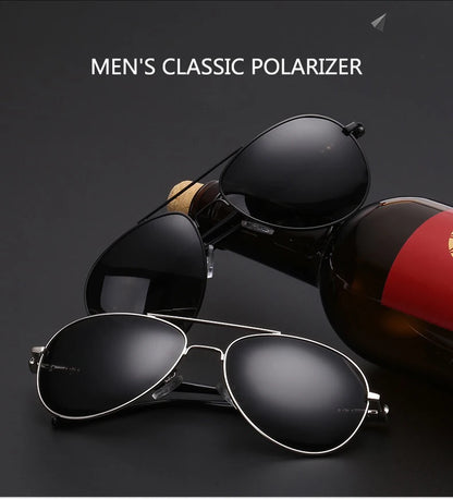 Men's Polarized Fashion Classic Pilot Sunglasses