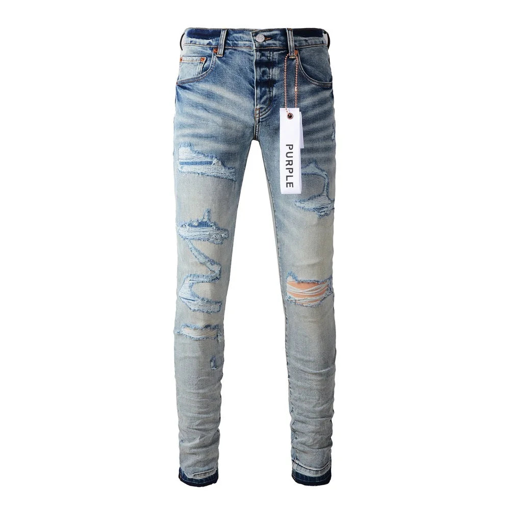 Men's Streetwear Fashion Denim, Slim Stretch Jeans