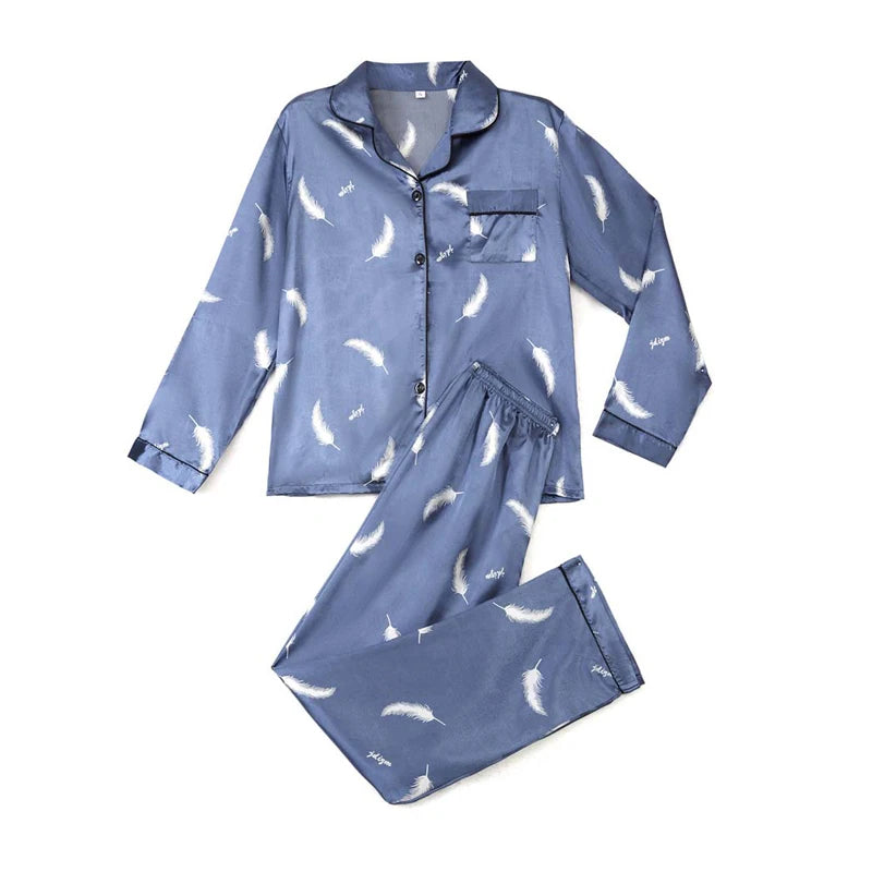 Women's Satin Pajamas Set