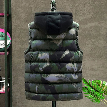 Men's Camouflage Hooded Vest