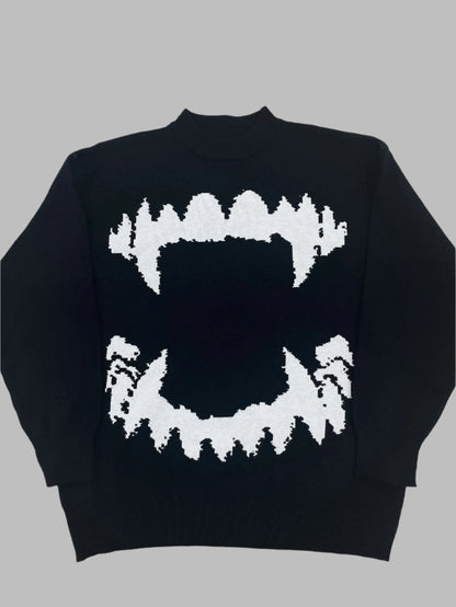 *NEW ARRIVAL* "FANGS" Unisex Pullover Sweater - Loose Fit