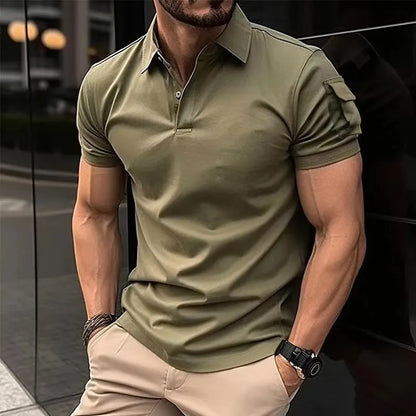 Men's Casual Short-Sleeved Polo Shirt