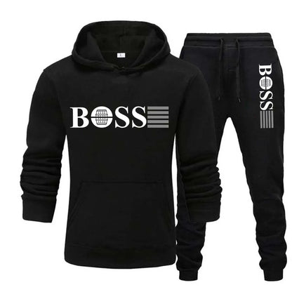 "BOSS Set" 2 Pc Set Hooded Tracksuit