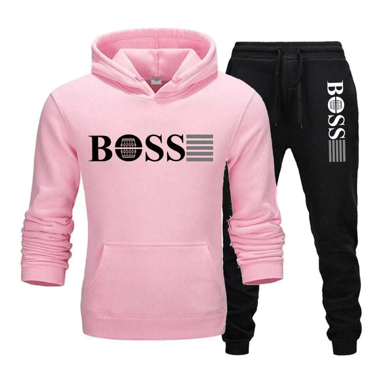 "BOSS Set" 2 Pc Set Hooded Tracksuit