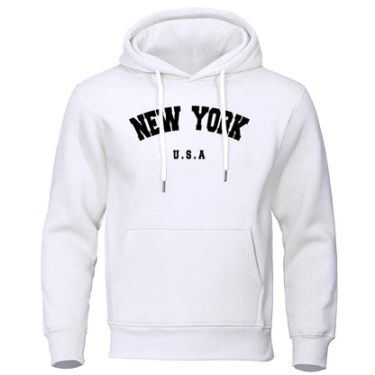 "NEW YORK" Casual Pullover Hoodie