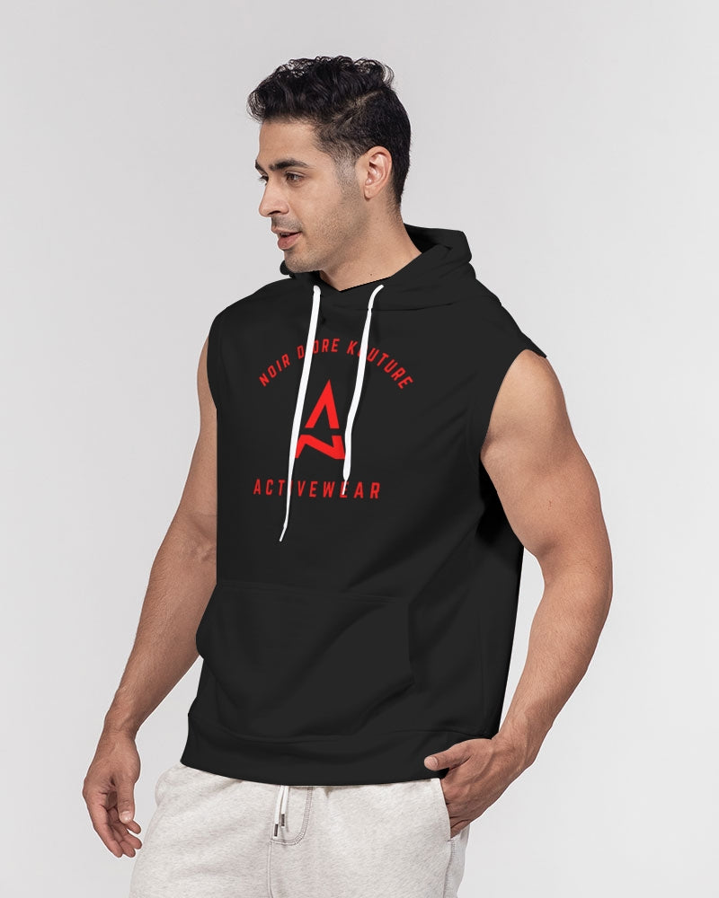 Noir Diore Kouture - Men's Black Sleeveless Hoodie