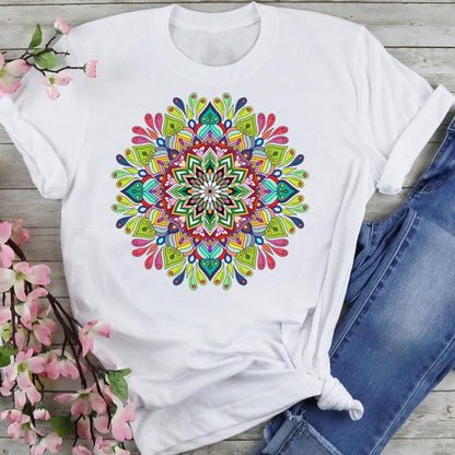 Women's Datura Flower Floral Print Casual Tee