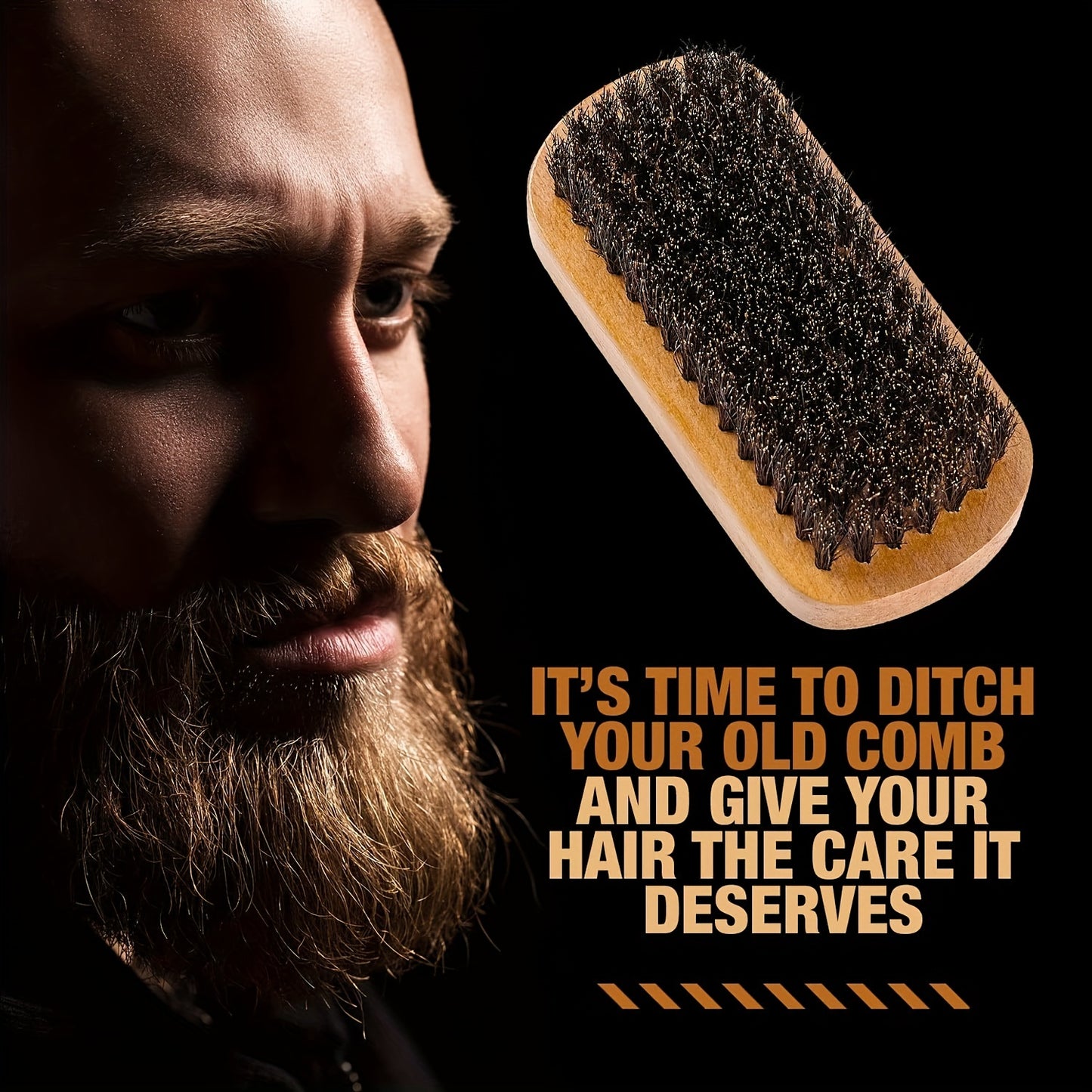 Wooden Beard and Hair Grooming Kit for Men