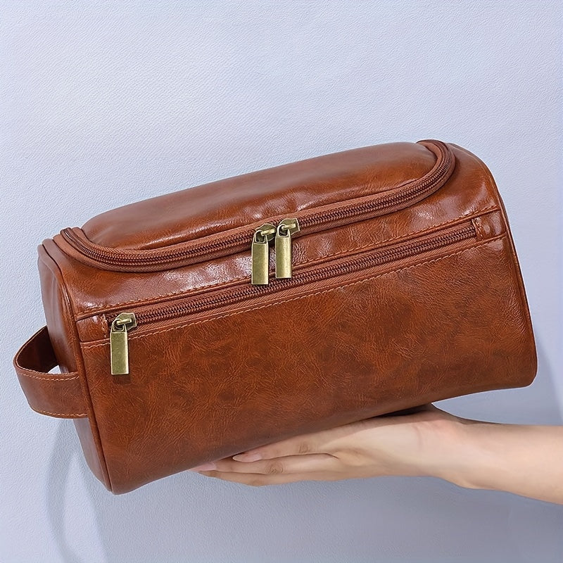 Leather Dopp Travel Bag