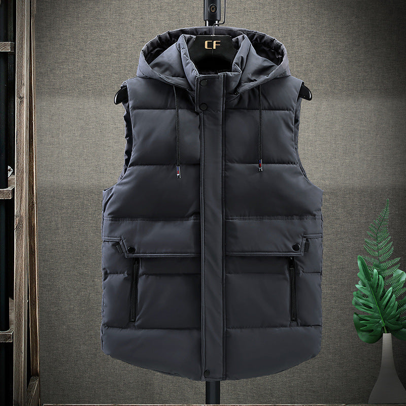 Men's Down Hooded Vest