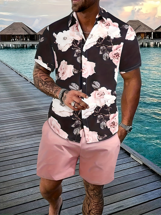 Men's 2-piece Floral Fashion Set