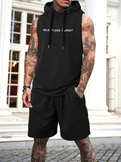 Men's Fitness Tank & Shorts Workout Set