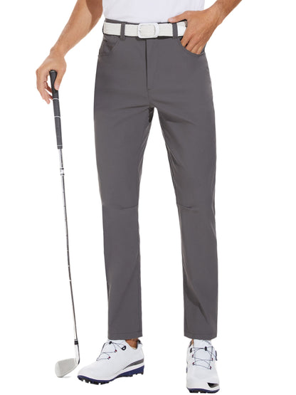 Men's Casual Golf Pants - Long, Regular Fit, Breathable