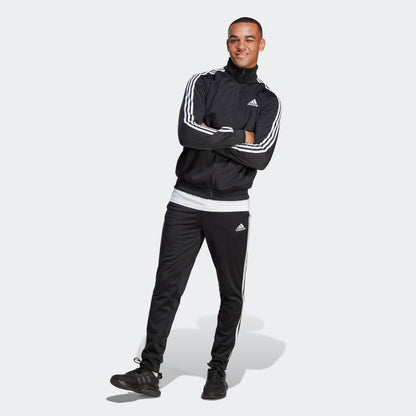 Adidas Basic 3-stripes Tricot Track Suit - Black