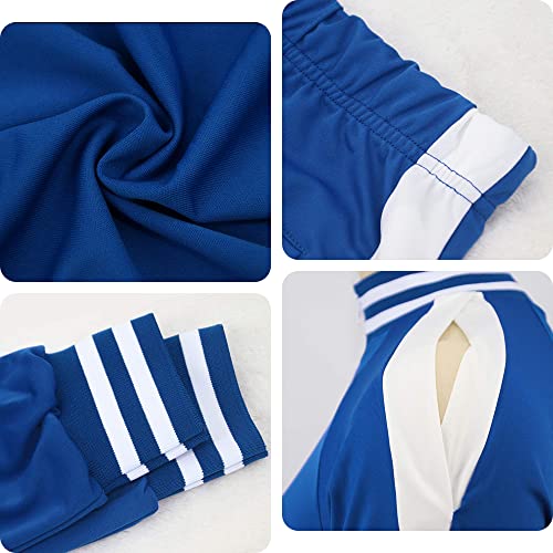 "Sporty Set" Navy/White Women's Casual Fashion Tracksuit