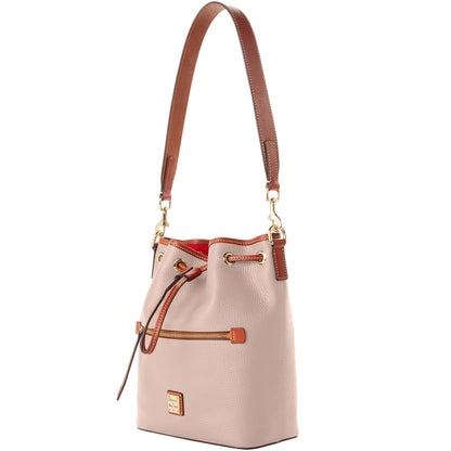 Dooney & Bourke Handbag, Pebble Grain Drawstring - Oyster