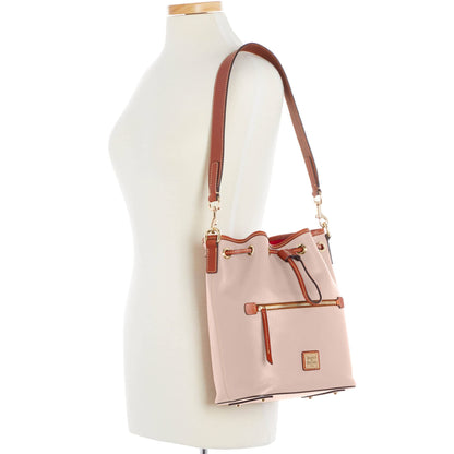 Dooney & Bourke Handbag, Pebble Grain Drawstring - Oyster