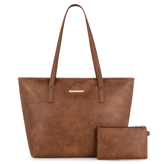 Large Leather Tote - Top Handle Shoulder Satchel